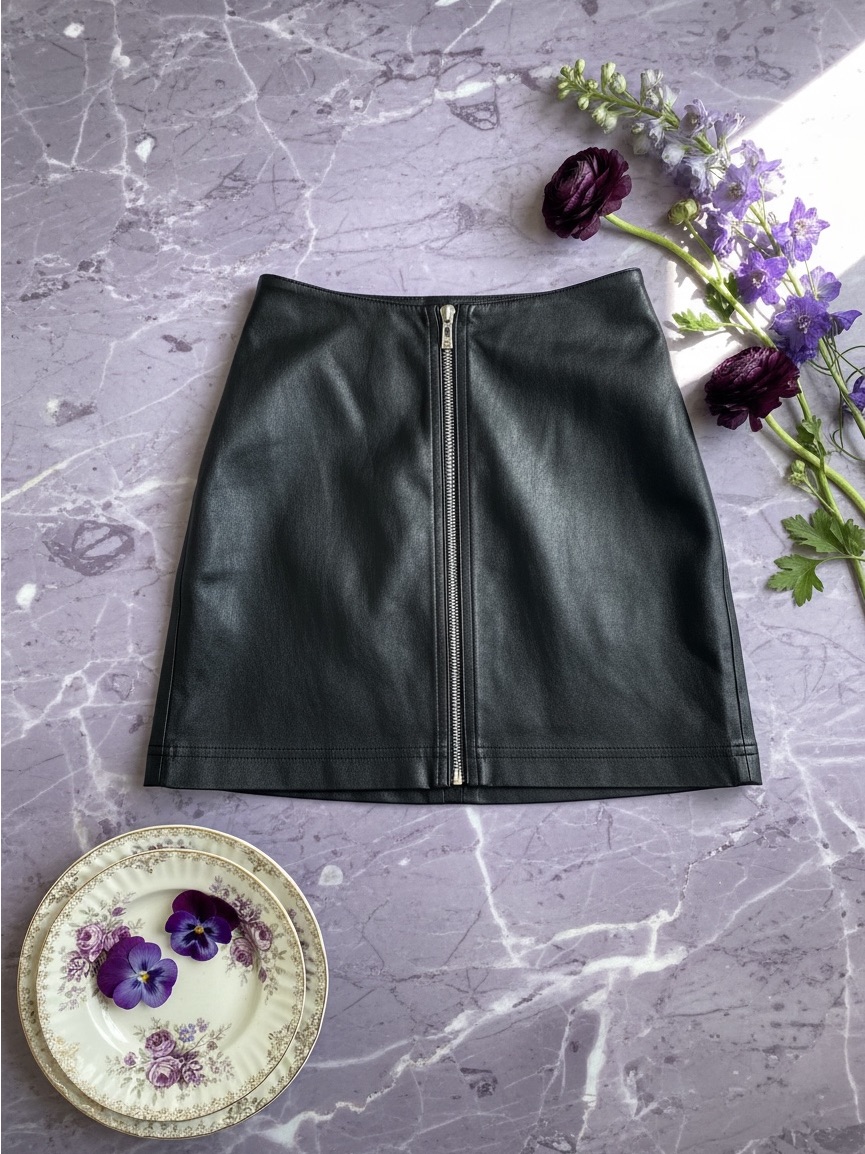 Avec Les Filles Leather Skirt